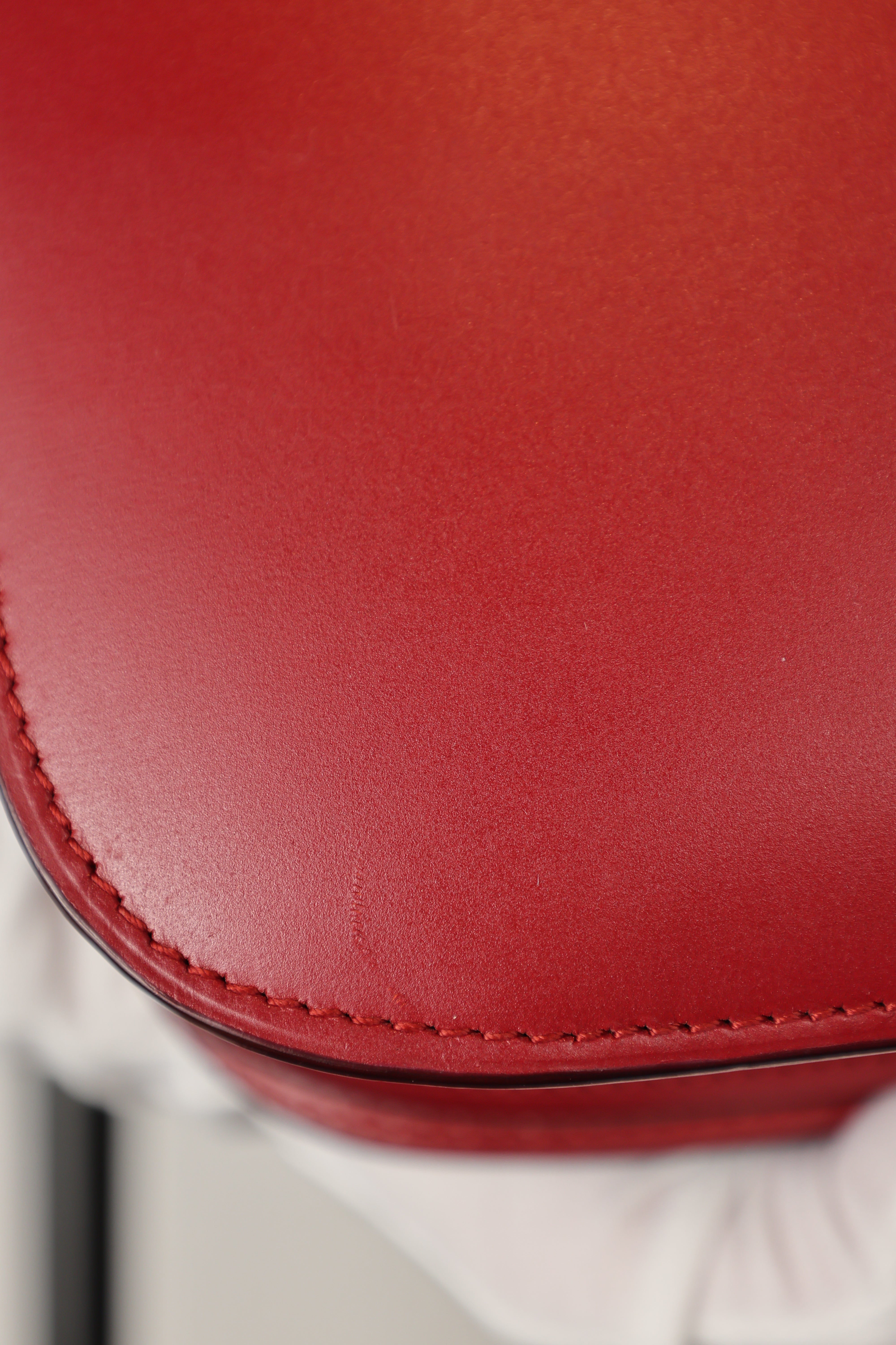 Céline Box Calfskin Medium Classic red