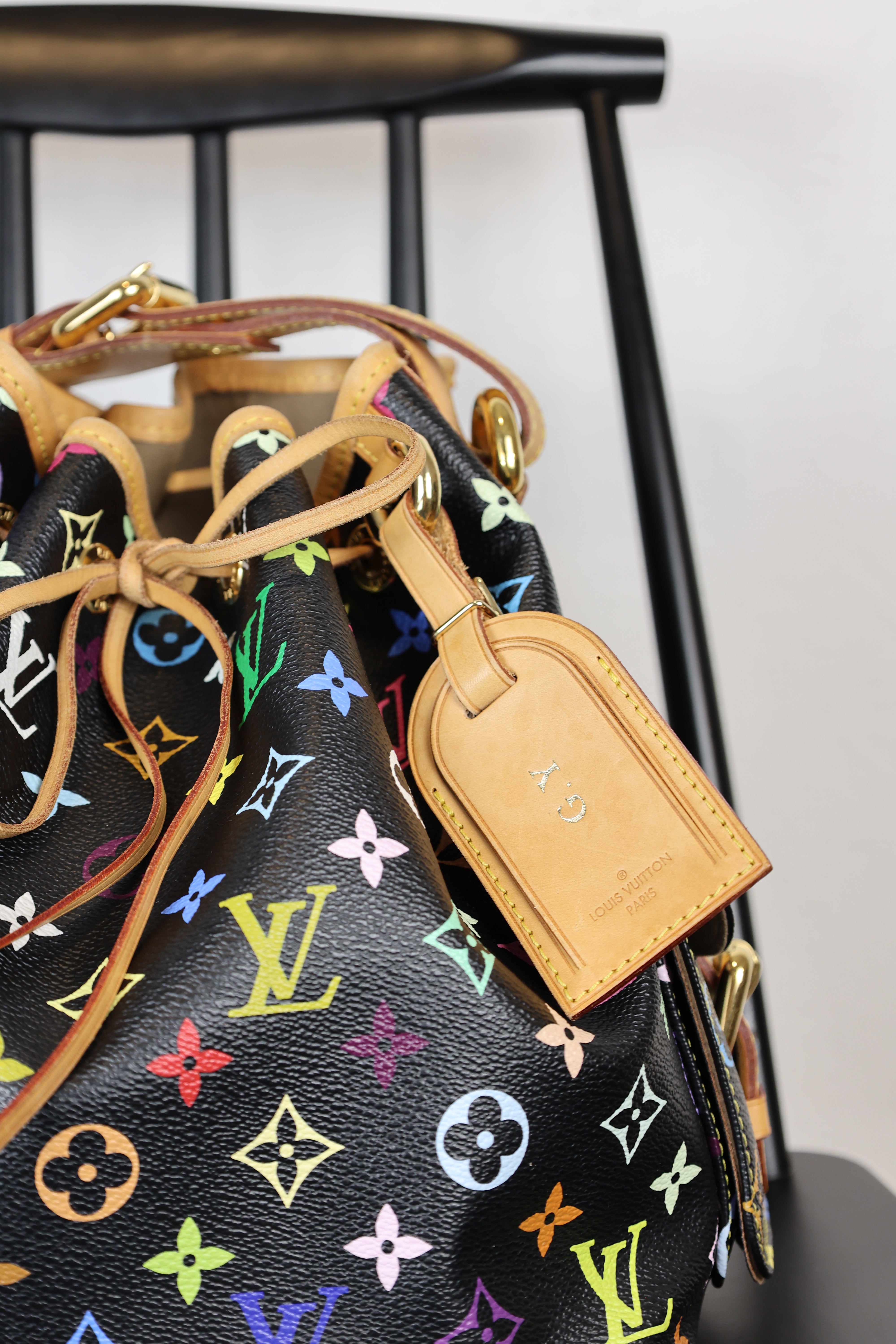 Louis Vuitton Petit Noe Multicolor Black