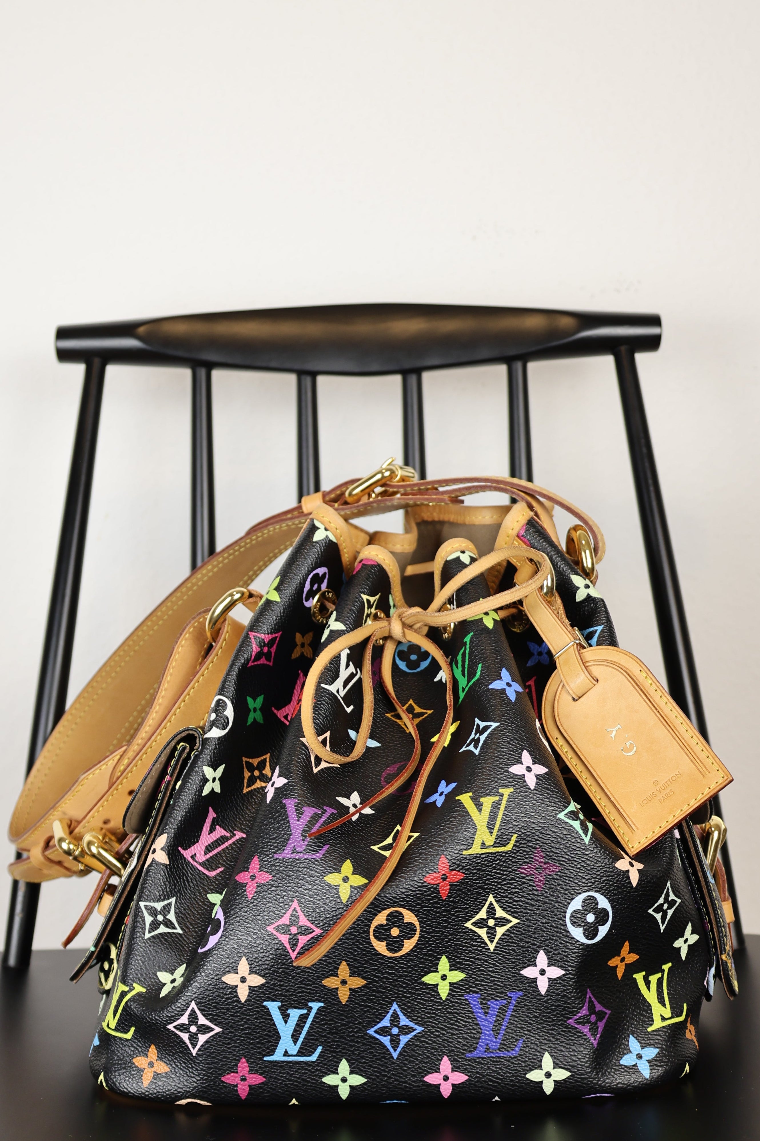 Louis Vuitton Petit Noe Multicolor Black