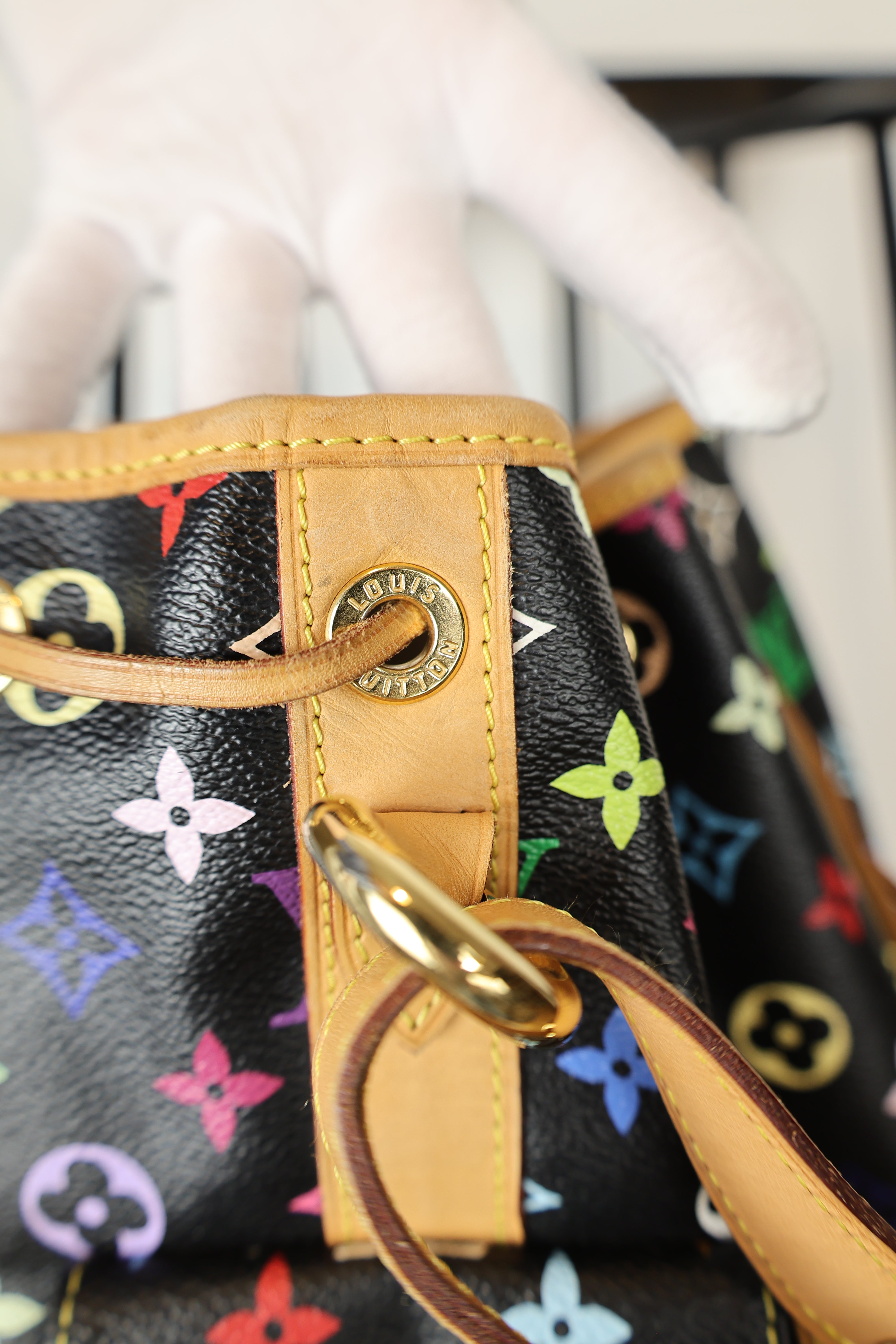 Louis Vuitton Petit Noe Multicolor Black
