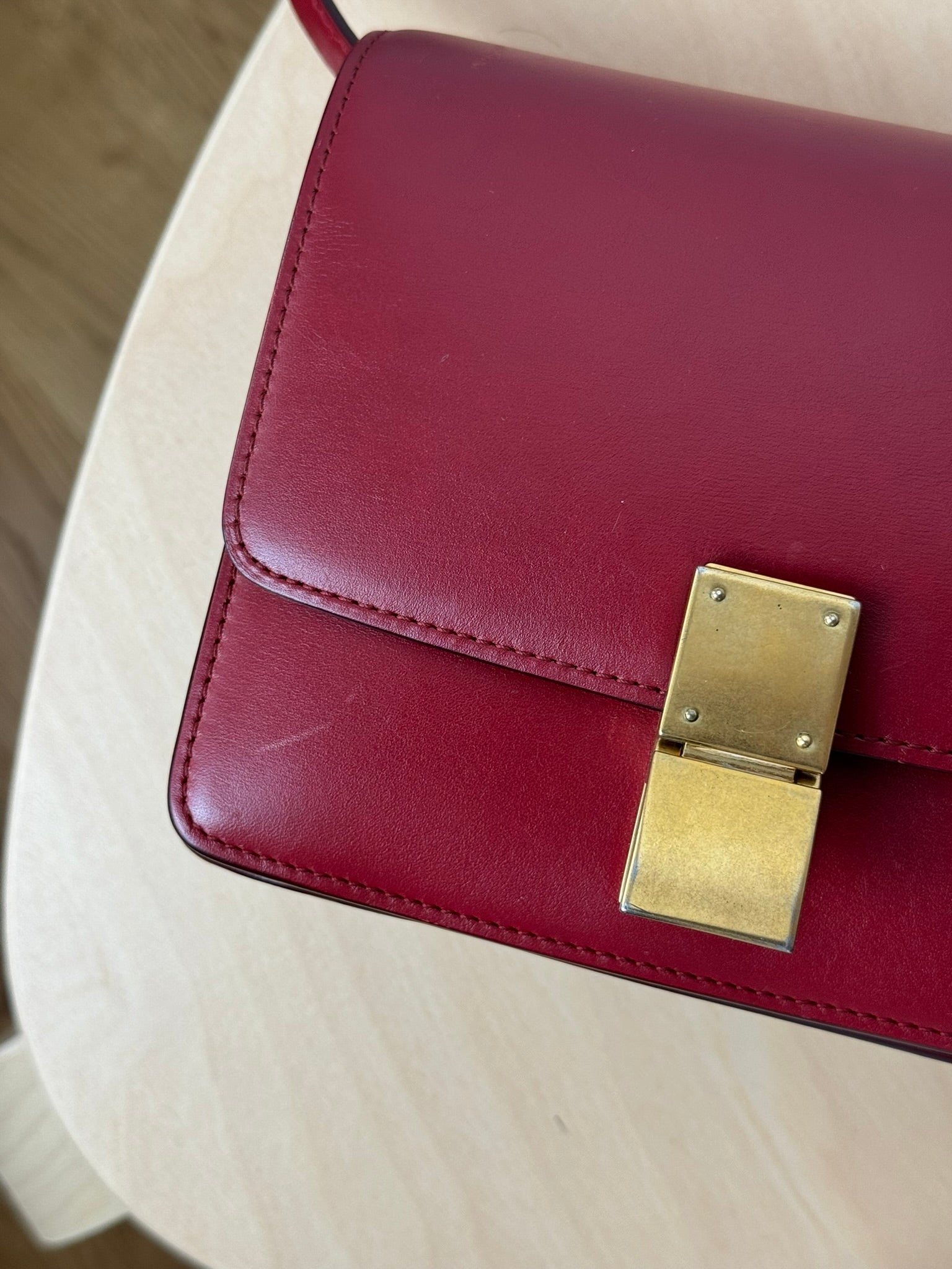 Céline Box Calfskin MINI Classic red