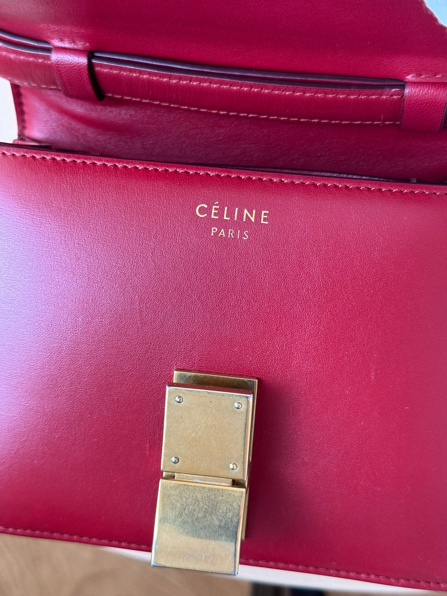 Céline Box Calfskin MINI Classic red