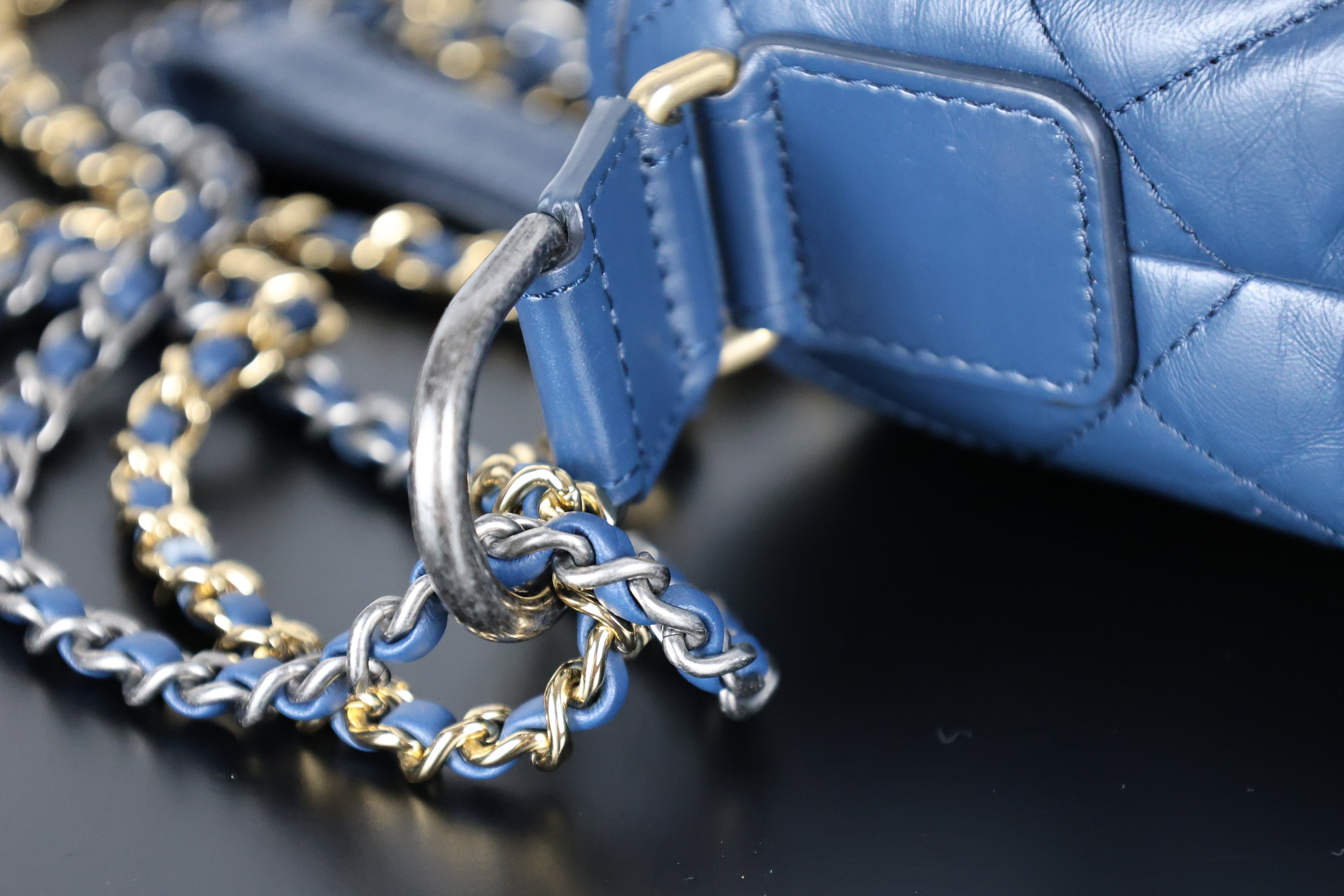 CHANEL Gabrielle Small Hobo Bag in Dark Blue
