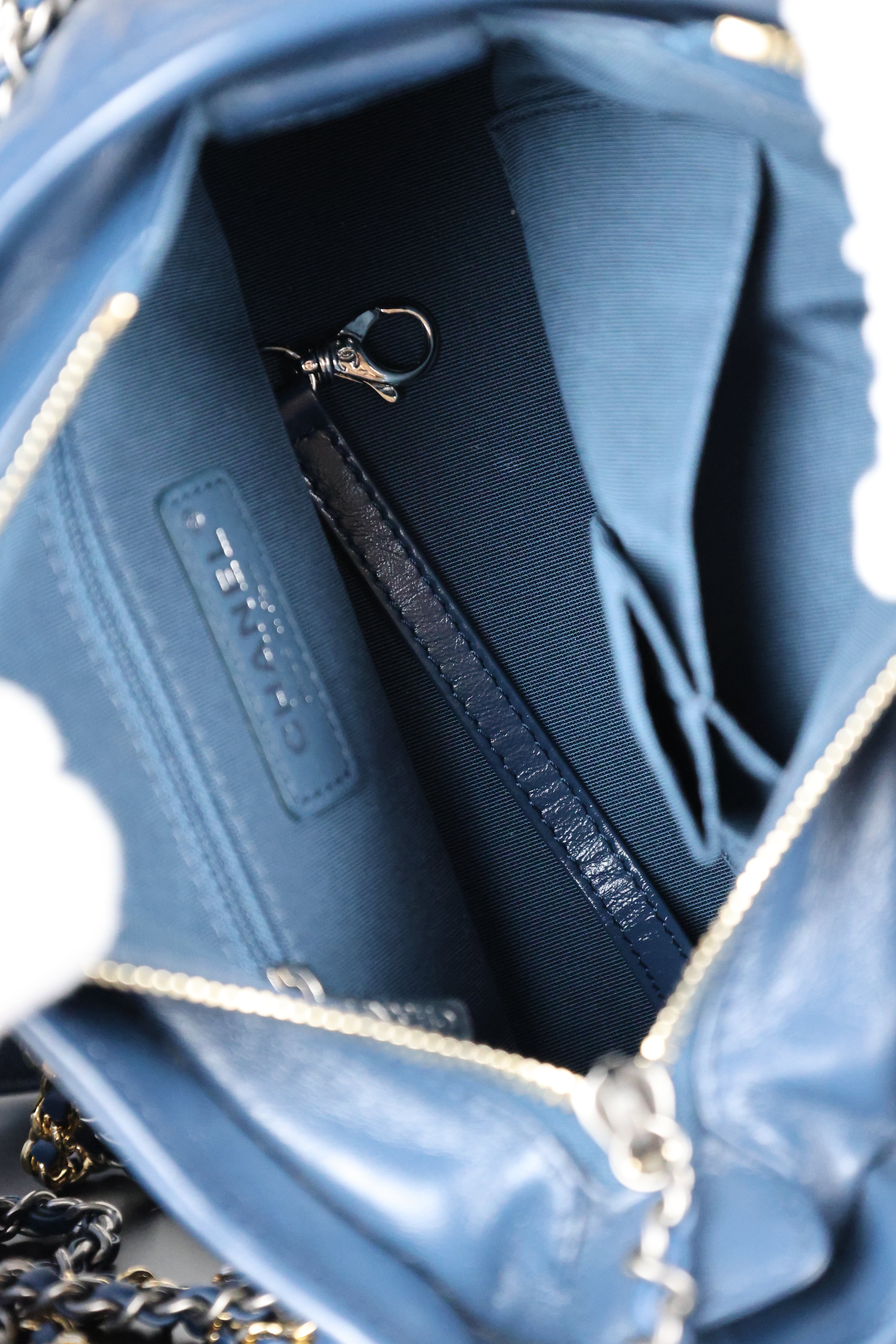 CHANEL Gabrielle Small Hobo Bag in Dark Blue