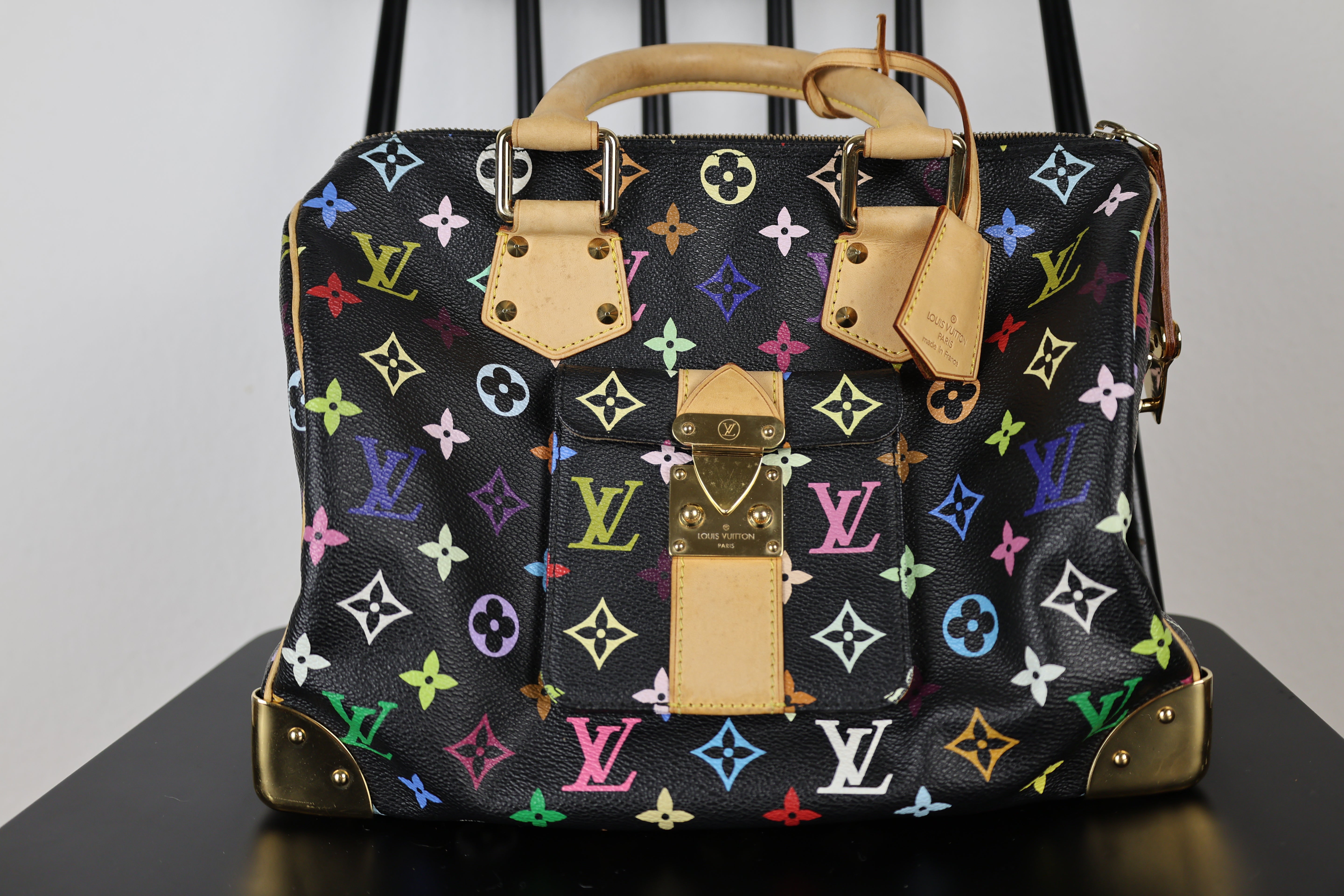 Louis Vuitton Monogram Multicolore Speedy 30 Black