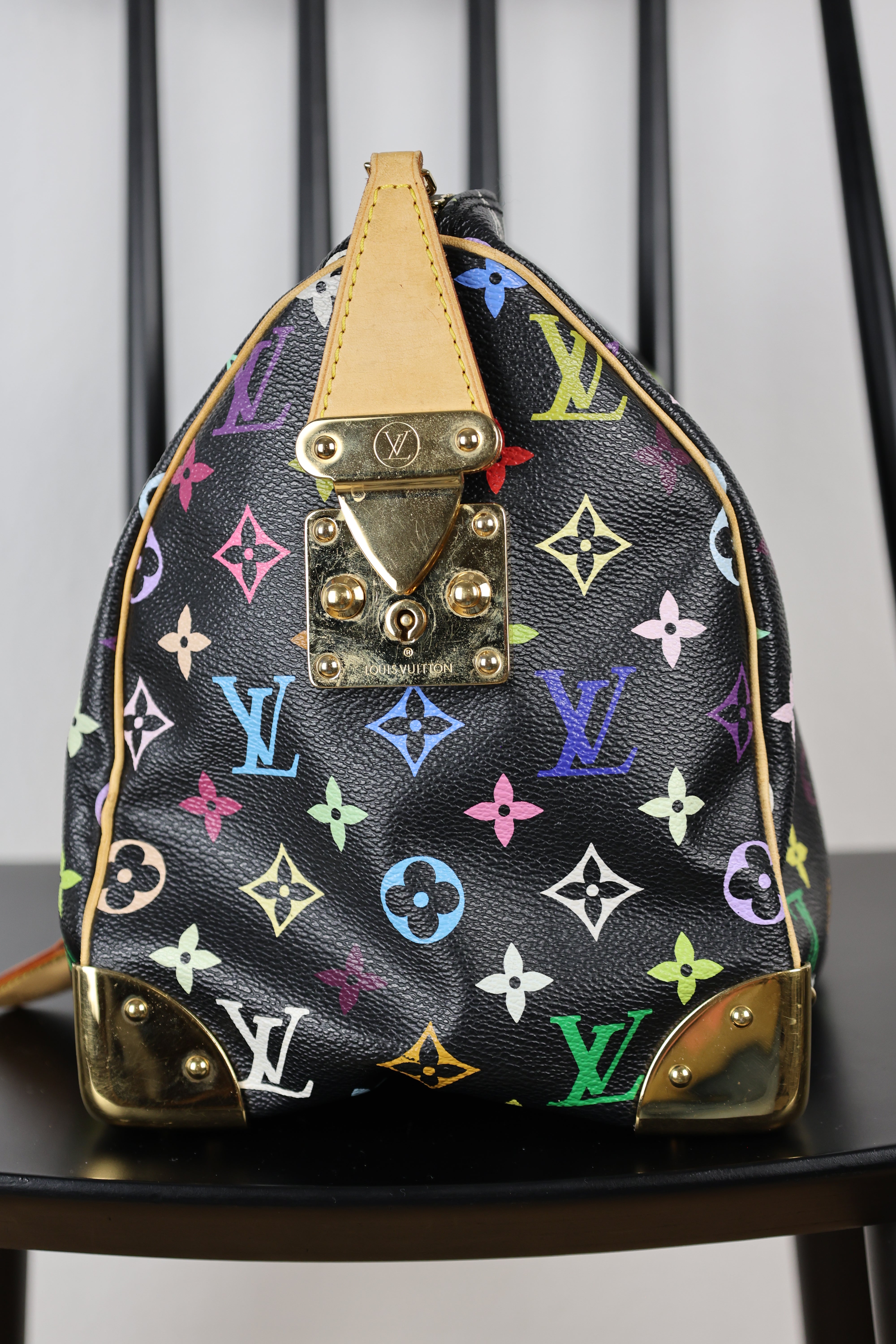 Louis Vuitton Monogram Multicolore Speedy 30 Black