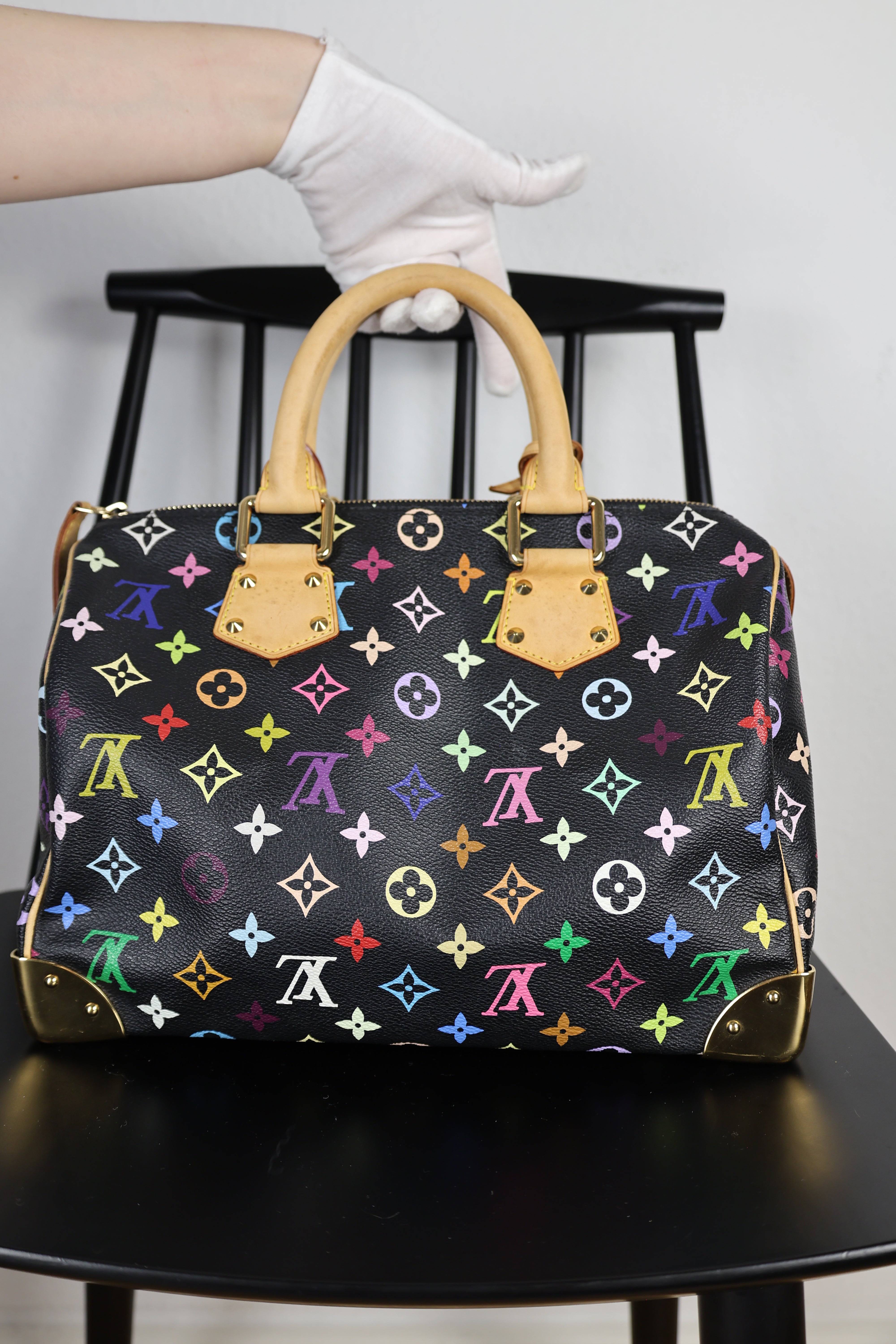 Louis Vuitton Monogram Multicolore Speedy 30 Black