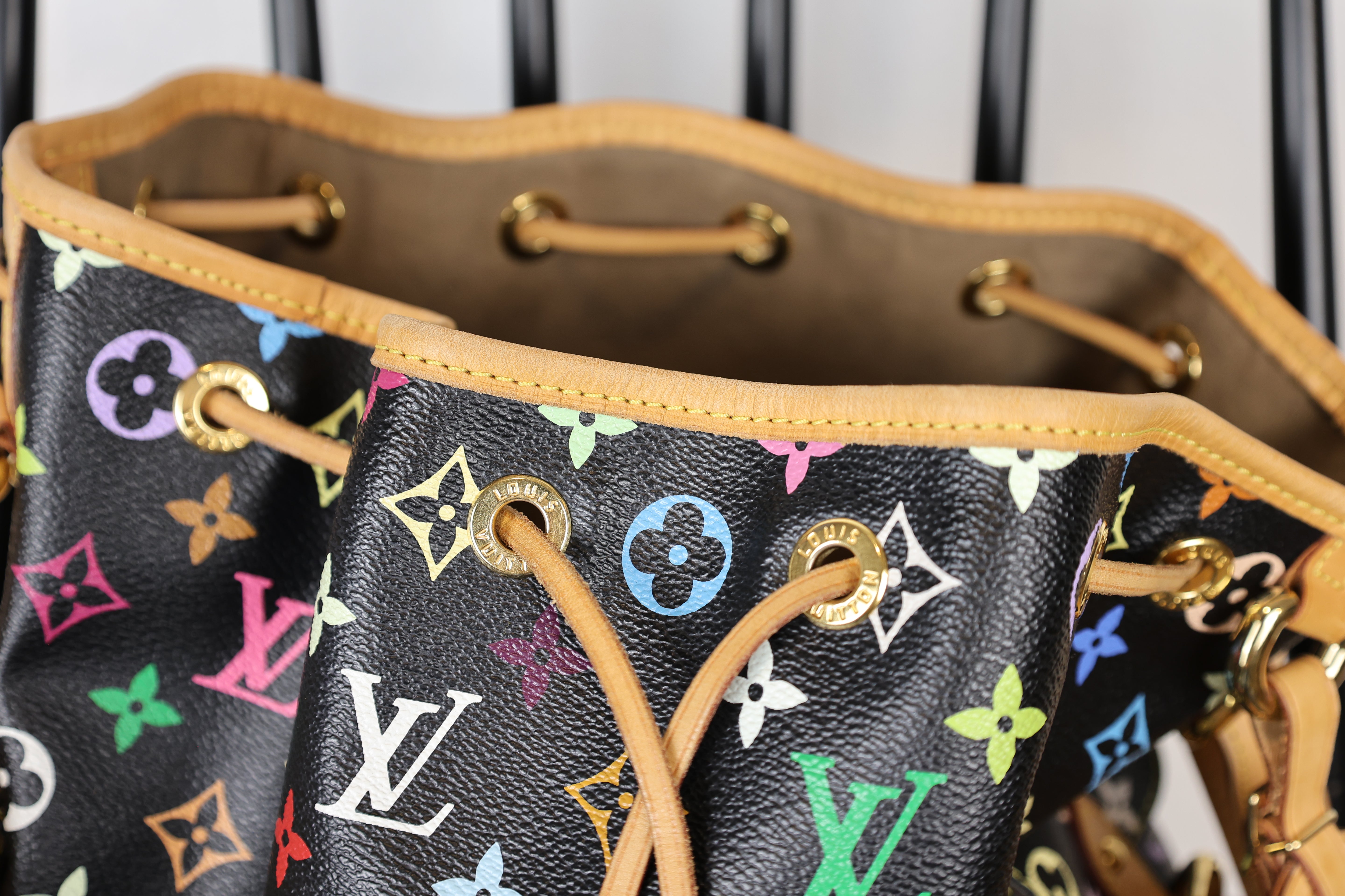 Louis Vuitton Petit Noe Multicolor Black