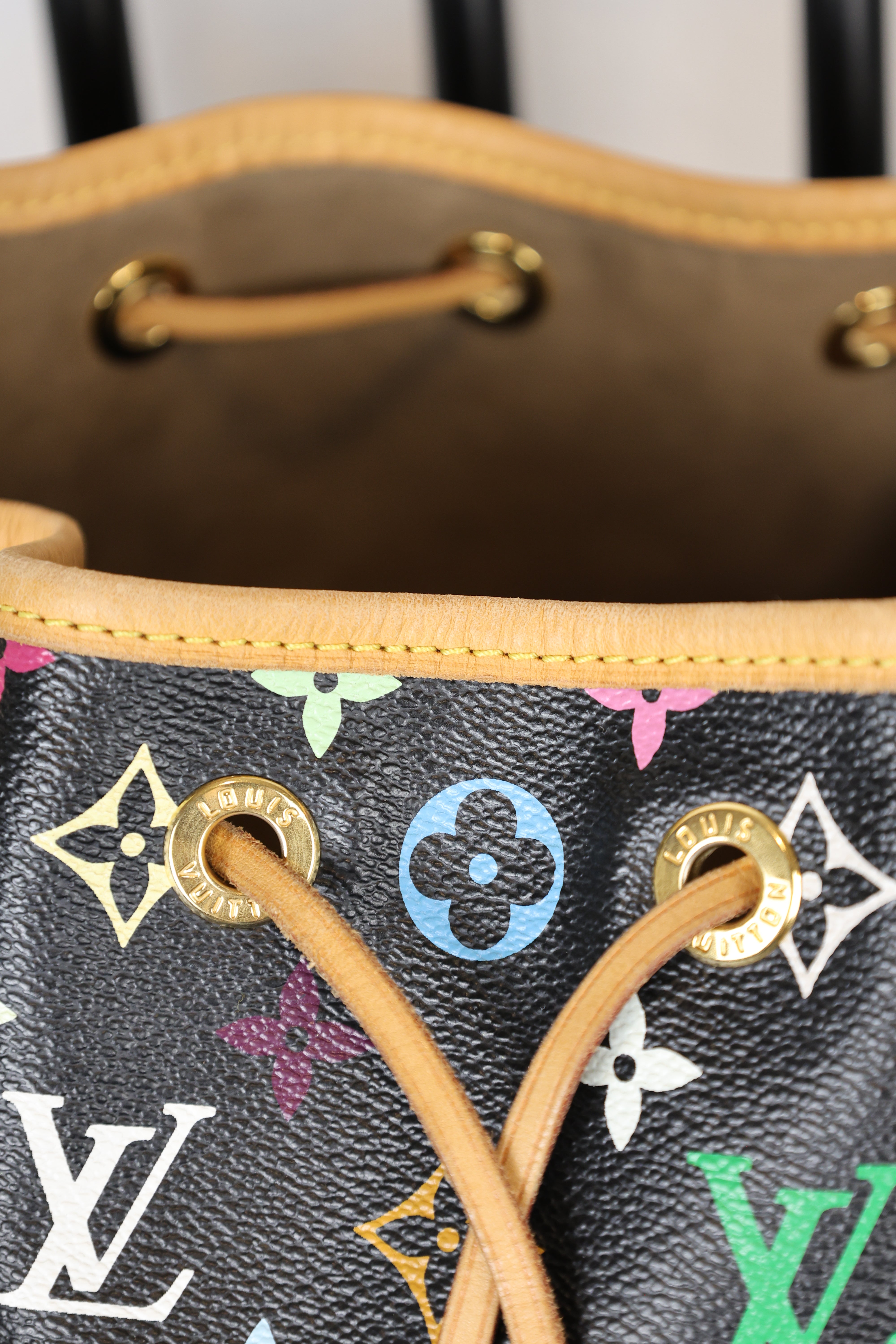 Louis Vuitton Petit Noe Multicolor Black