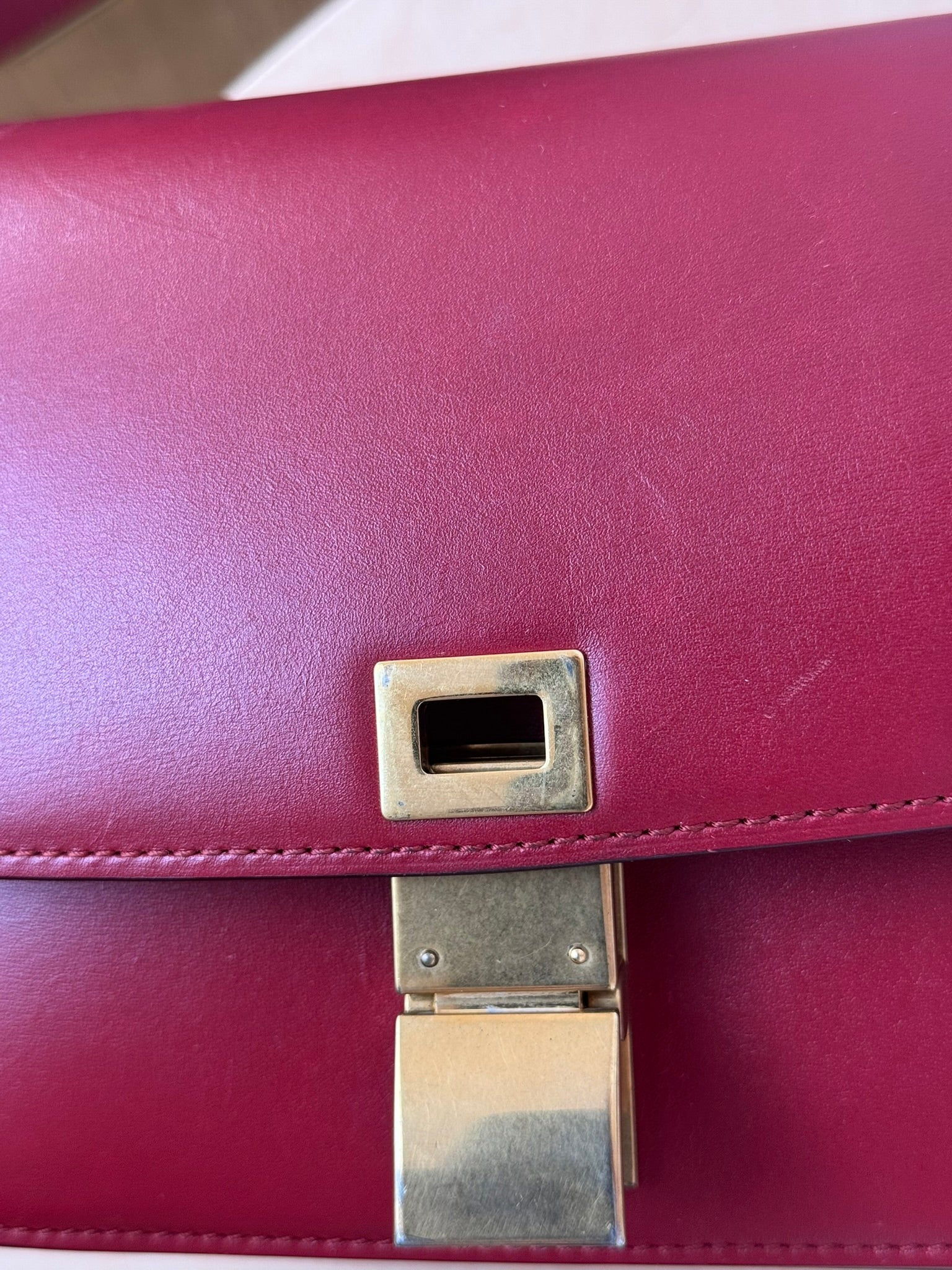Céline Box Calfskin MINI Classic red