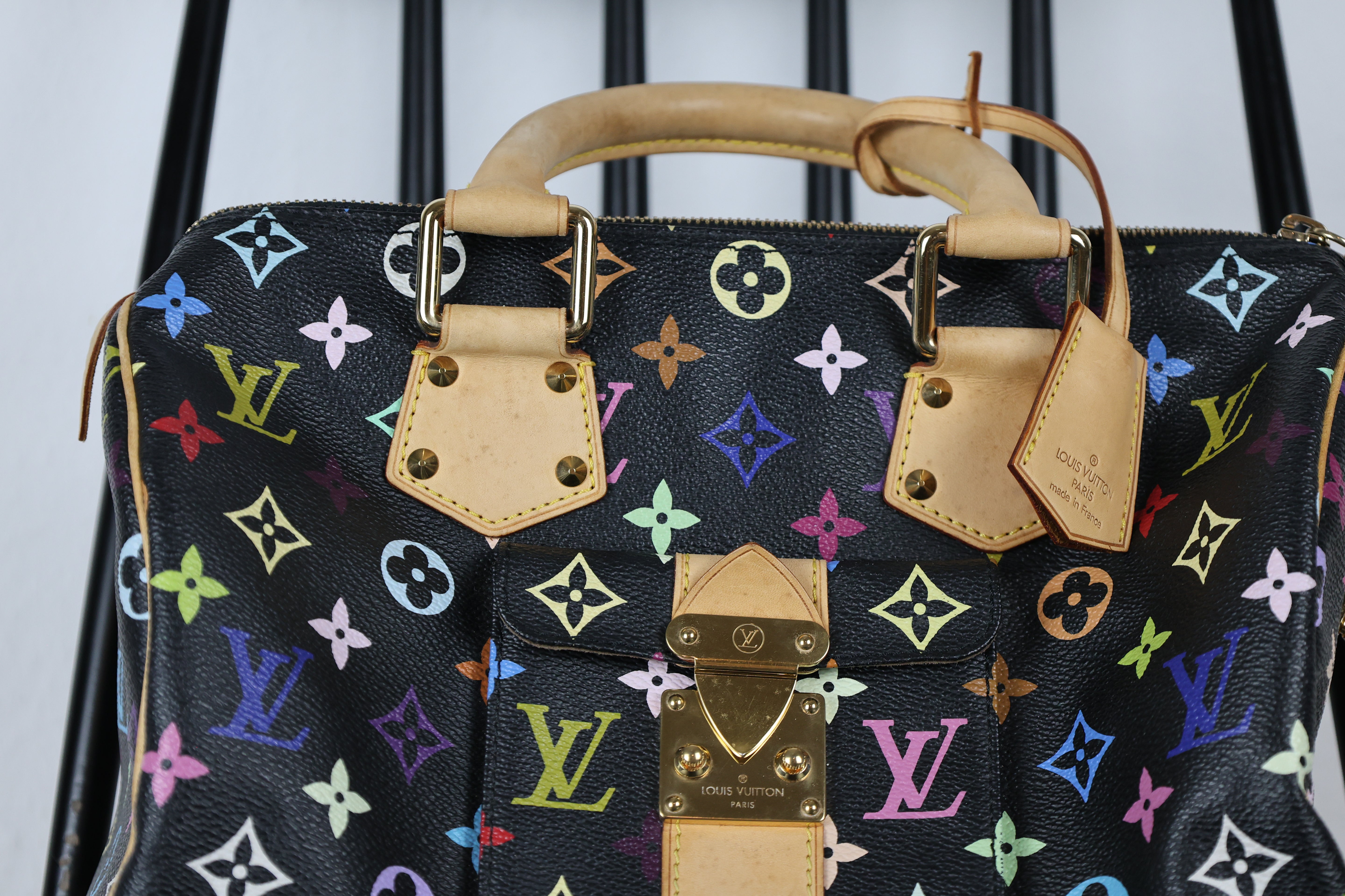 Louis Vuitton Monogram Multicolore Speedy 30 Black