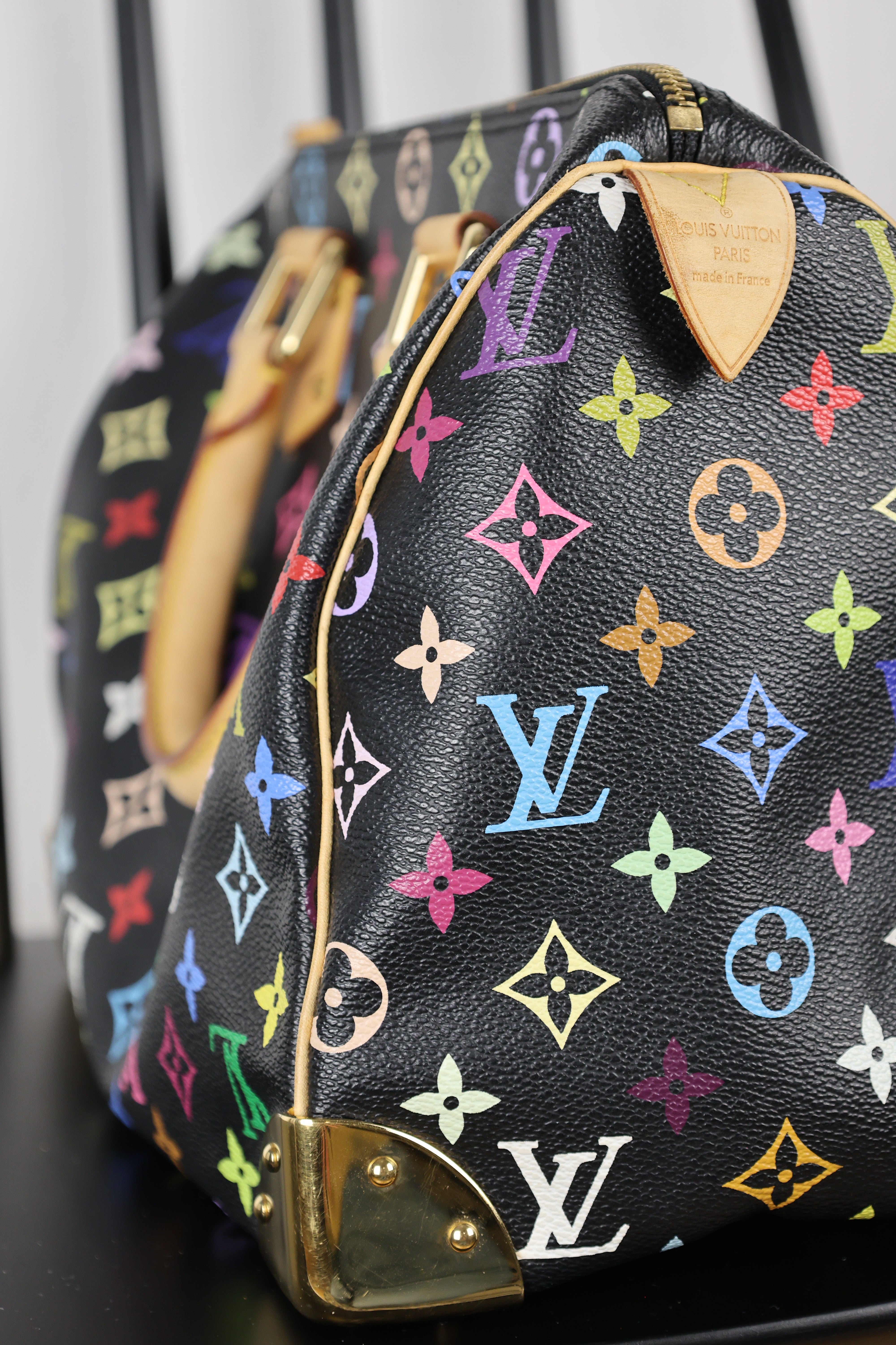Louis Vuitton Monogram Multicolore Speedy 30 Schwarz