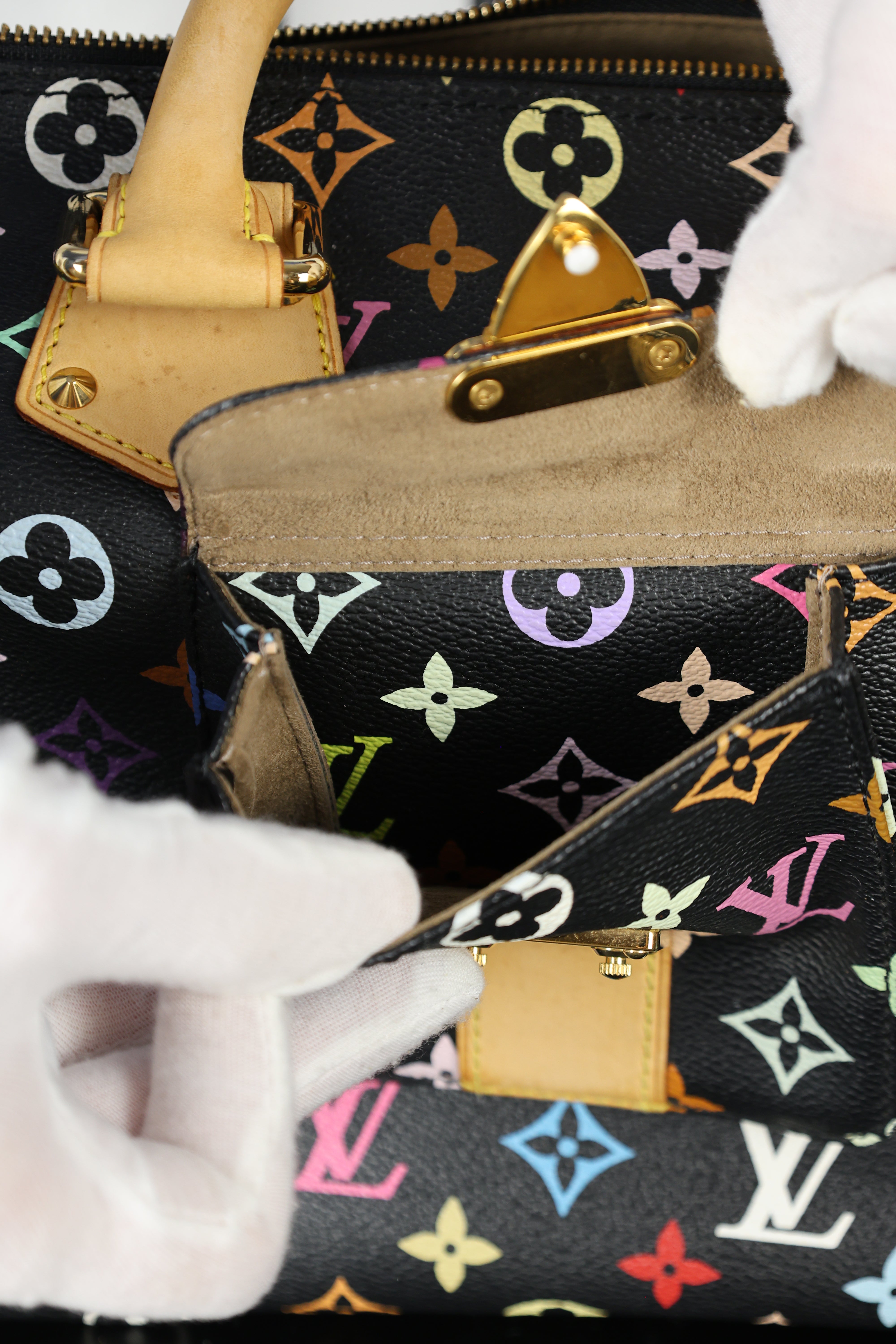 Louis Vuitton Monogram Multicolore Speedy 30 Black